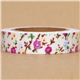 kawaii white Fabric Deco Tape with colourful flowers 1