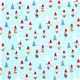 light blue Christmas fabric mini gnomes par Michael Miller 2