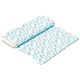light blue Christmas fabric mini gnomes par Michael Miller 3