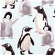 light blue Michael Miller fabric with penguins 1