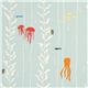 light blue birch sea animal organic fabric 1