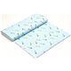 hellblauer Designer Stoff mit bunten Drachen und Wolken 3