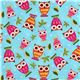 light blue fabric cute owls Robert Kaufman On a Whim 2