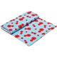 light blue flower organic fabric par Robert Kaufman 3