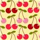 light yellow cherry fabric by Timeless Treasures USA 1