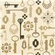 lock & key premium laminate fabric by Michael Miller 1