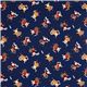 navy blue viking organic fabric with many vikings USA 2