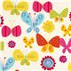 off-white Robert Kaufman fabric flower butterfly 1