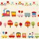 off-white animal fabric circus train trees flower du Japon1