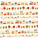 off-white animal fabric circus train trees flower du Japon2