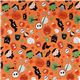 orange Riley Blake Halloween fabric Dracula bat 2