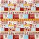 orange animals matryoshkas Kokka oxford fabric Japan 2