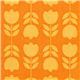 orange mini tulips fabric par Michael Miller from the USA 1