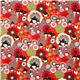 orange roter japanische Kokeshi Puppen Stoff Alexander Henry 2
