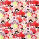 rosa japanische Kokeshi Puppen Stoff von Alexander Henry 2