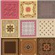pale pink Riley Blake fabric with patchwork squares paisley 1