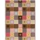 pale pink Riley Blake fabric with patchwork squares paisley 2