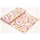 pale pink designer fabric with tossed cupcakes USA 3