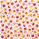 pale pink designer fabric with tossed mini cupcakes USA 2