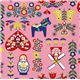 pink Holland Matryoshka Kokka oxford fabric from Japan 1