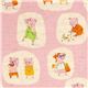 pink Kokka fabric with cute pigs by Heather Ross 1