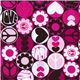 pinker Peace Michael Miller Designer Stoff Peace Button 1