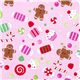 pink Riley Blake Christmas fabric colourful candy 1