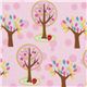 pink Riley Blake fabric pink trees strawberry 1