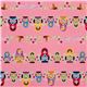 pink Russian dolls Kokka fabric from Japan babushka 2
