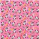 pinker Baby Panda Bären Stoff Pilze Blümchen kawaii 2