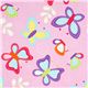 pink butterfly fabric par Michael Miller 1