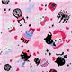 rosa Canvas Stoff K�tzchen Geschenke Japan kawaii 1