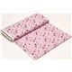 pink designer fabric with sewing machine knittings scissors 3