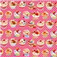 pink dotted Cupcake fabric Prodotto realizzato da Cosmo dal Giappone2