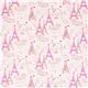pink fabric Paris Eiffel Tower Bistro de Robert Kaufman 2