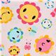 pink fabric funny flowers Toyland Robert Kaufman 1