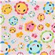 pink fabric funny flowers Toyland Robert Kaufman 2