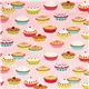 pink fabric pie cake cherry Robert Kaufman kawaii 2