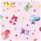 pink horses teddy bears Kokka flanell fabric from Japan 1