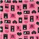 pink poodle fabric with polka dots glitter from Japan 2