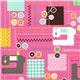pink sewing machine fabric Realizzato da Robert Kaufman USA 1