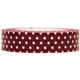 pretty wine-red Fabric Deco Tape with Polka Dots 1