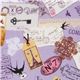 purple Japanese fabric France mail swallows 1