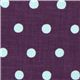 lila echino Canvas Stoff mit hellblauen Polka Dots 1