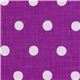 lila echino Canvas Stoff mit fliederfarbenen Polka Dots 1