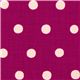 pinker echino Canvas Stoff mit altrosa Polka Dots 1