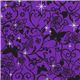 purple glitter roses fabric butterfly crown 1