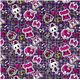 purple glitter skull bunny fabric teddy bear crown 2