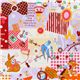 purple kawaii fabric France animals sweets Japan 1