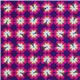 purple retro flower fabric par Michael Miller USA 2